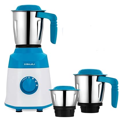 Bajaj Military Series Finito 600w Mixer Grinder French Blue