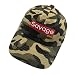 qumeng zzk Savage Dad Hat Baseball Cap 3D Letters Embroidered Adjustable Snapback Camo