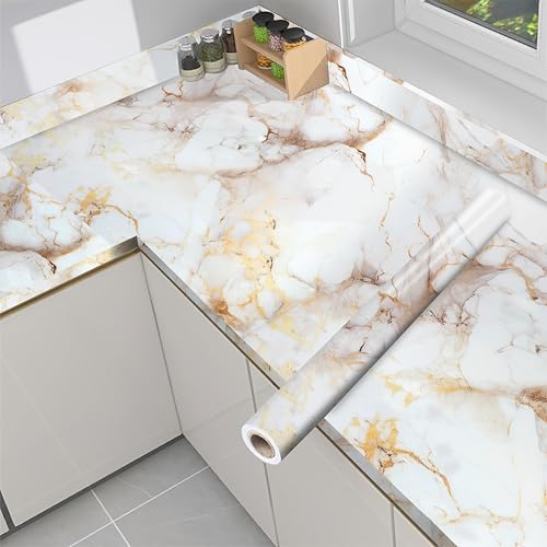 Image of Barebeauty 60 x 200 cm Kitchen Wallpaper, Self Adhesive Oil Proof Waterproof Wall Sticker for Kitchen, Anti-Mold Heat Resistant Backsplash Wall Covering (Pack of 10, 129.2 Sq. Ft. Approx)