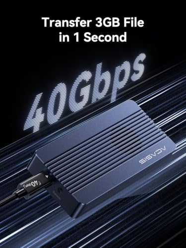 Image of ACASIS 40Gbps M.2 NVMe SSD Enclosure with Cooling Fan