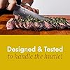 hedley & bennett Professional Chef Knife - Sharp 8 inch Japanese Kitchen Blade - Three-Layer Steel for Cutting Meat and Vegetables - Ergonomic Handle - Cooking Gift - Shiso (Green)