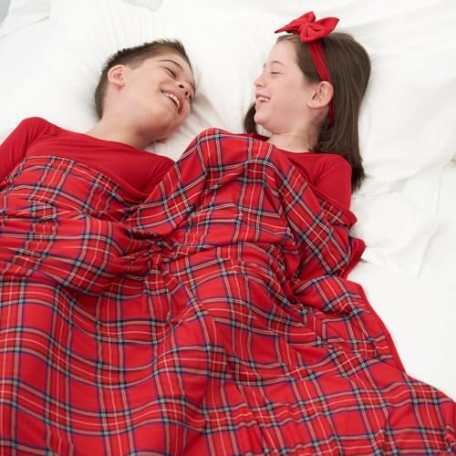 Image of Little Sleepies Holiday Cloud Blanket, 50 inch x 50 inch, Large, Holiday Plaid