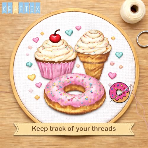 Image of Kraftex Magnetic Needle Minder. Needleminder for Embroidery & Sewing. Cute Needlepoint Accessories. Magnetic Needle Holder for Cross Stitch. Cute Magnet Pin Gift