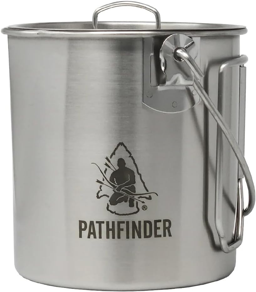 The Pathfinder School Stainless Steel Bush Pot and Lid Set (32 ounce) - Image 6