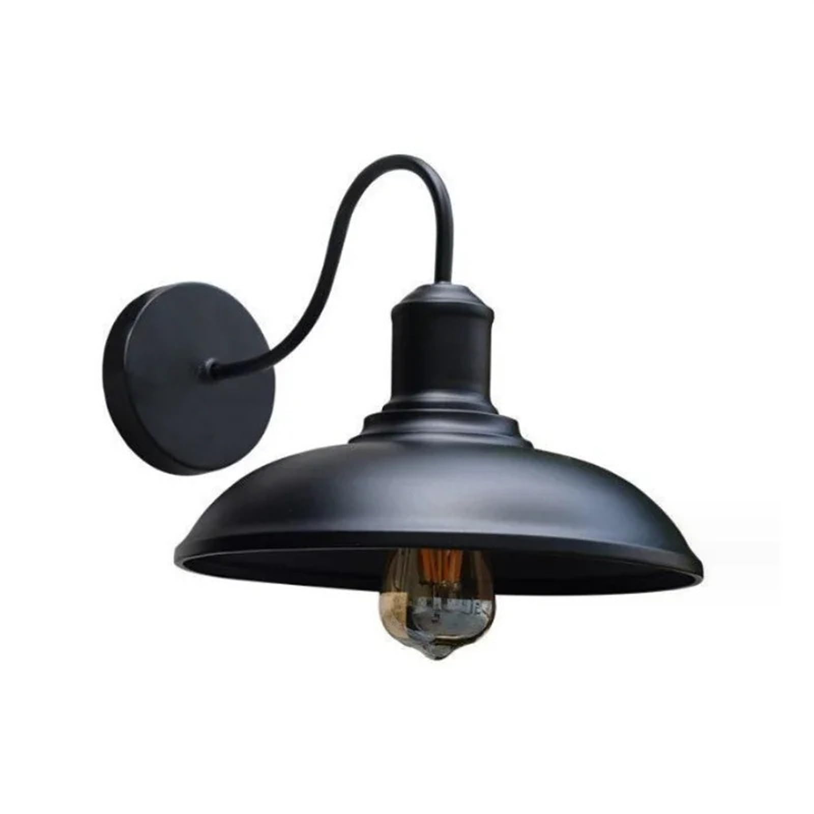 Lampe murale rétro en fer étanche bronze pour intérieur et extérieur