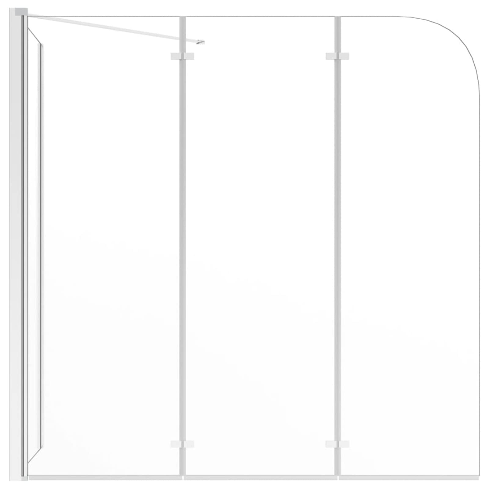 Mampara de Ducha de Vidrio Templado Transparente 120x69x130 cm, Mampara Bañera, Mampara Baño Ducha, Cabina De Ducha, Mampara Baño