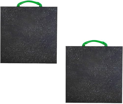 Miniatura 19 de Mytee Products Paquete de 4 almohadillas de refuerzo medianas de 24 x 24 pulgadas y 1.5 pulgadas, color negro para grúa, camión de auxilio, remolque