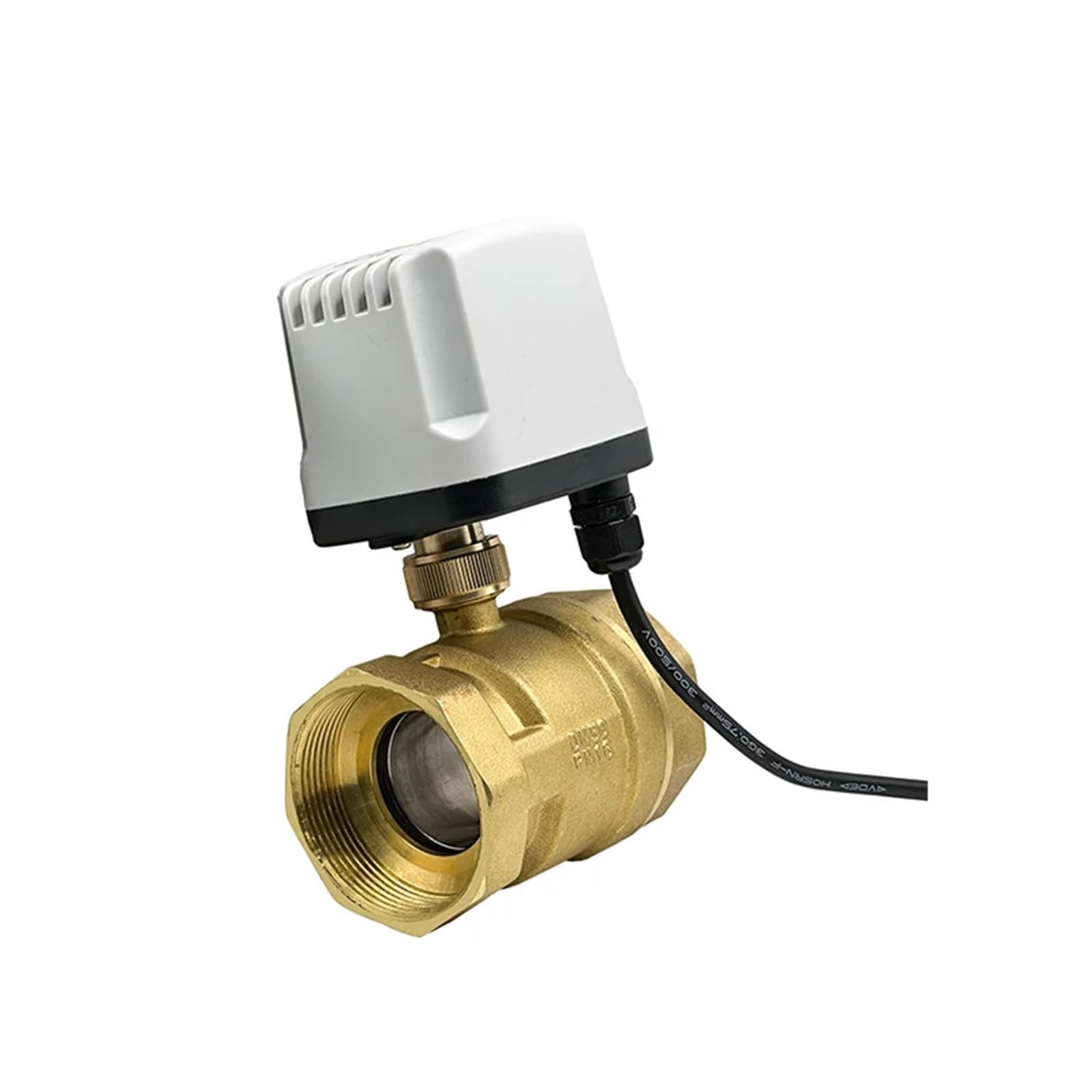 Robinet à tournant sphérique motorisé 2 pouces laiton électrique DC12V CR02 IP65