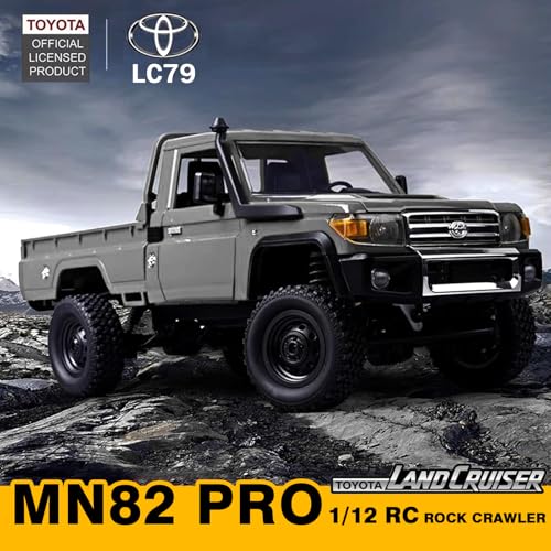 Image of Upgraded MN82 PRO LC79 RC Rock Crawler, 1 /12 MNRC RC Crawler 4x4 Toyota LC79 Off Road RC Pickup Truck, 4WD 2.4GHz RC Climing Car RTF with LED Lights for Adults