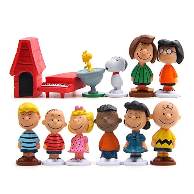 查理·布朗与朋友们动漫迷你模型玩具