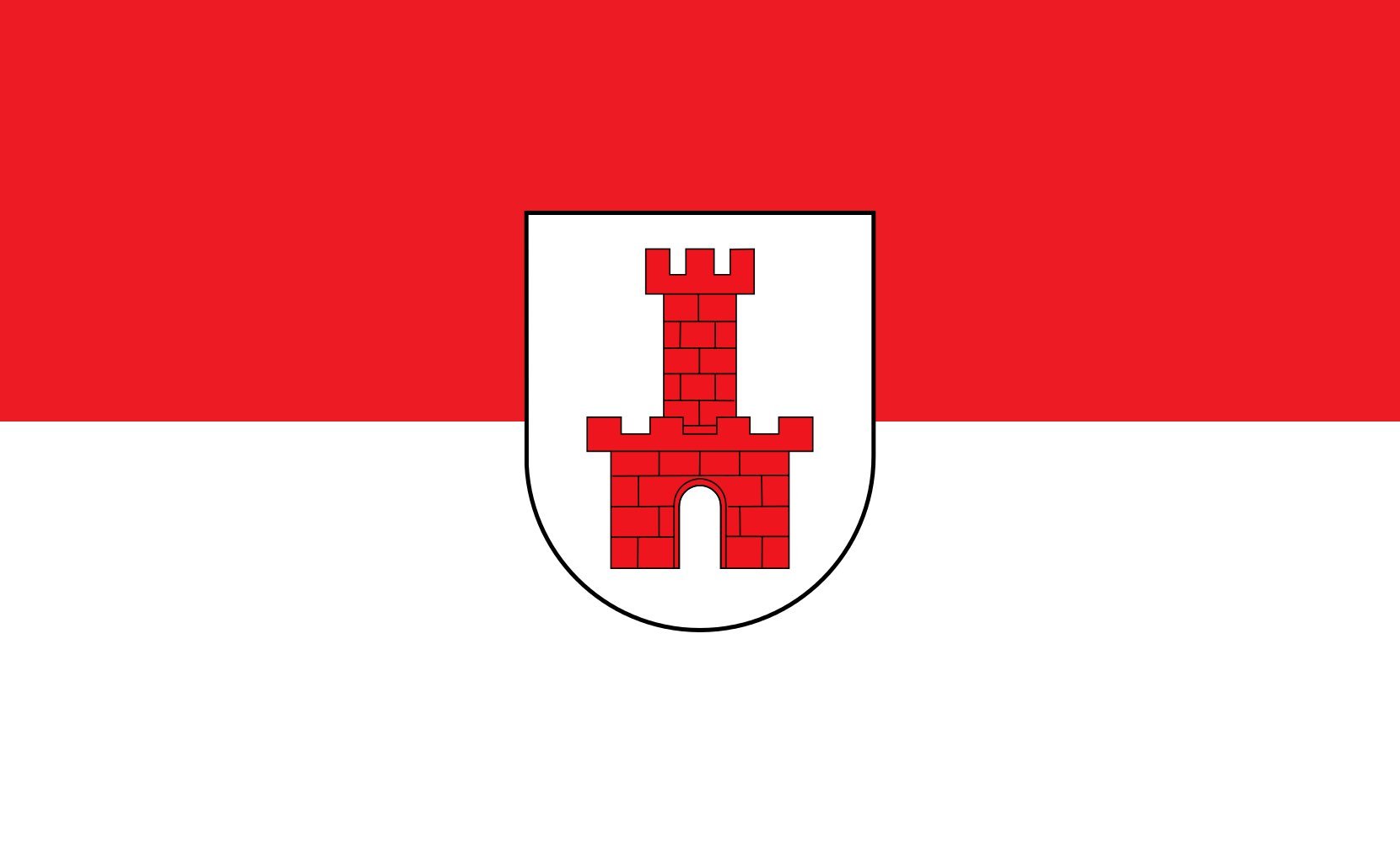 Drapeau Large Maulburg haut de gamme en grand format paysage 90x150cm