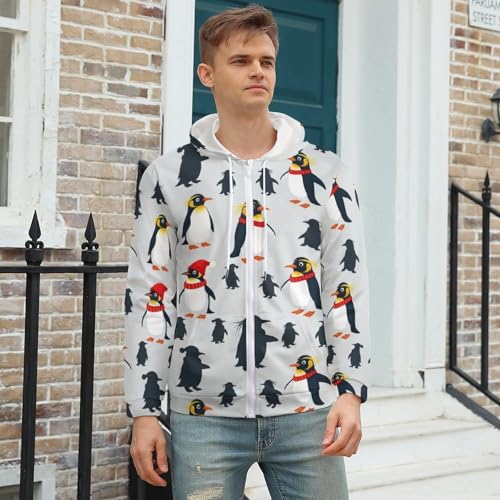Sudadera con capucha unisex con cremallera y bolsillo miniatura 3