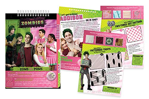 Make It Real Disney Zombies Fashion Design Skizzenbuch. Disney inspirierte Mode-Design-Malbuch für Mädchen. Inklusive… – Bild 3