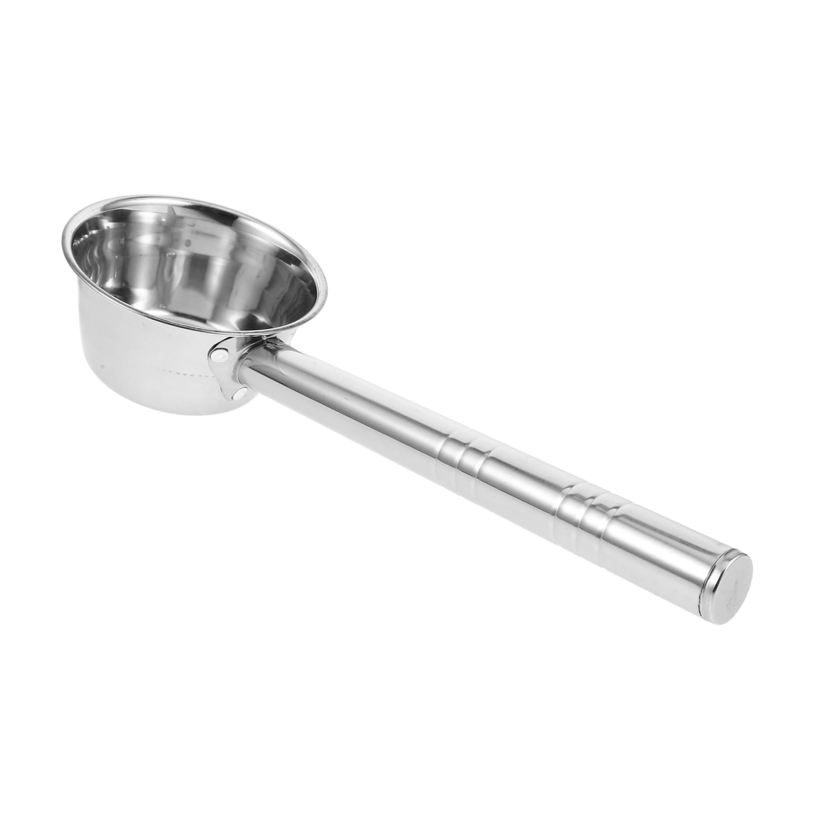 GALPADA 5 Piezas cucharón de agua limpiador cazo de agua con asa Reemplazo de tapón de baño de empuje Hundir ayuda cucharas cucharón de sopa de acero inoxidable cuchara de agua Silver