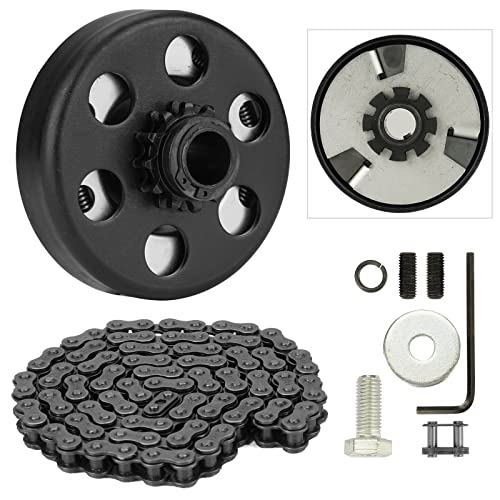 Centrifugal Clutch Go Kart Clutch 3/4 Bore 12T with #35 Chain 9.525mm for Go Kart Minibike Honda Engines GX160 GX200 GX140 GX120 GC160 GC190 With 2pcs Set Screws and 1pc Connecting link