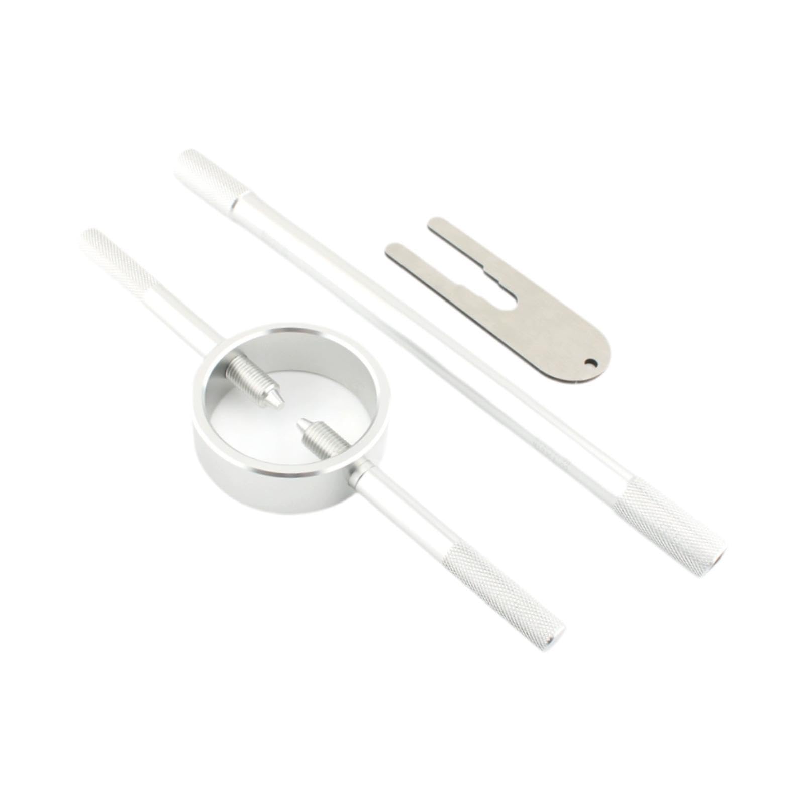 Compressore Molla Forcella Set Riparazione Motore Kit Attrezzi Valvole Strumento Lega di Alluminio Robusto Uso Facile Adatto per Appassiona, Argento