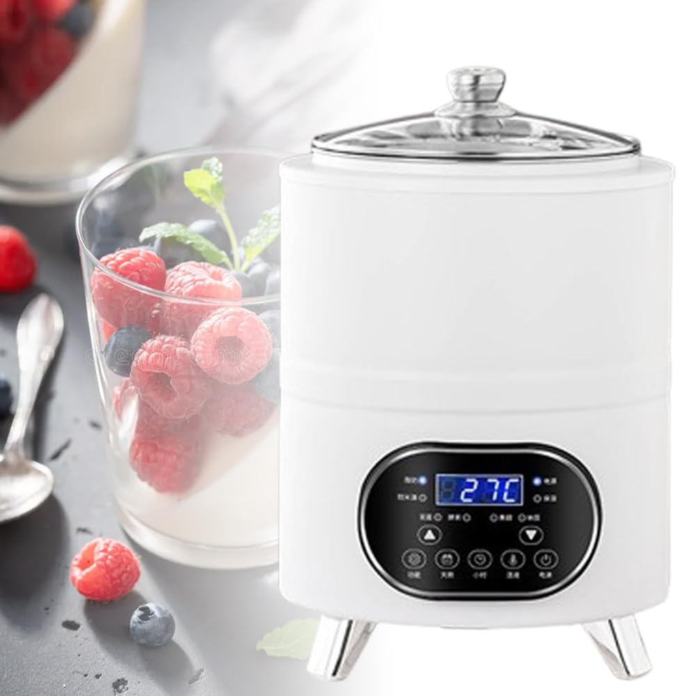 ShaiVrissian Greek Yogurt Maker with Smart Temperature Control White-8L
