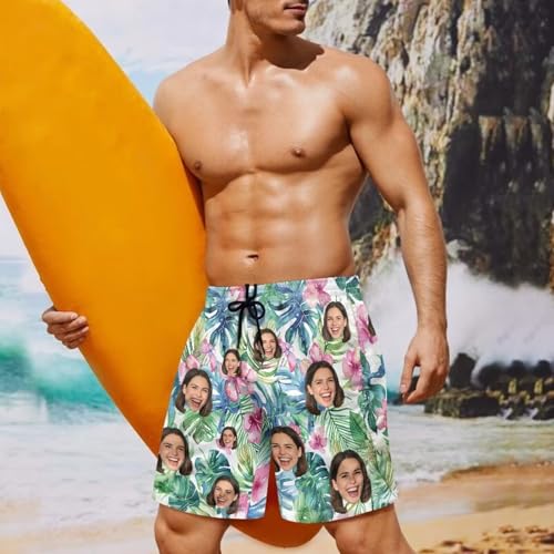 Swim Shorts Men/Women's Bikini Sets,Custom Face Print Swimwear,XS-4XL2