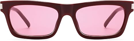 Retro Rectangular Sunglasses for Women Men Trendy Narrow Vintage Wide 90s Revival Sunnies AP3752