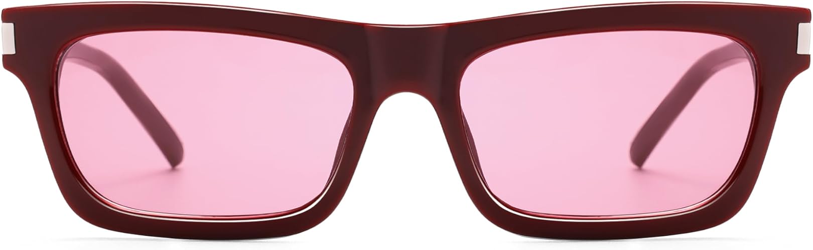 Retro Rectangular Sunglasses for Women Men Trendy Narrow Vintage Wide 90s Revival Sunnies AP3752