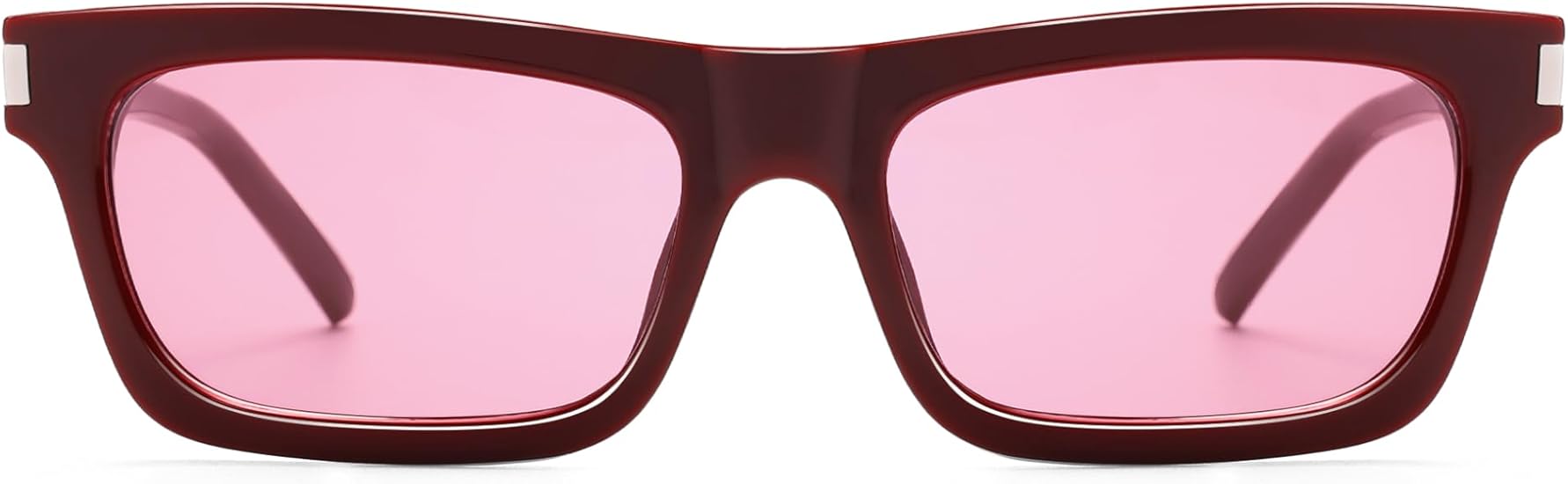 Retro Rectangular Sunglasses for Women Men Trendy Narrow Vintage Wide 90s Revival Sunnies AP3752