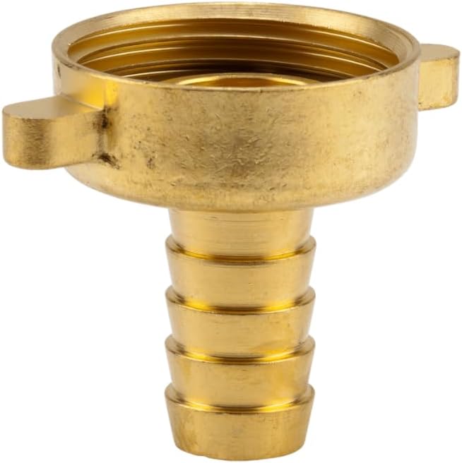 GARDENA Brass Hose Fitting 2 Parts: Screw-Quality Brass, 33.3 mm (G 1 ") - Thread, For 19 mm (3/4") - Tubing (7141-20)