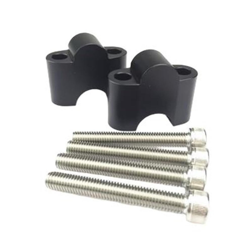 Adaptateur guidon moto KIDEN KD150-C rehausseur 30mm noir