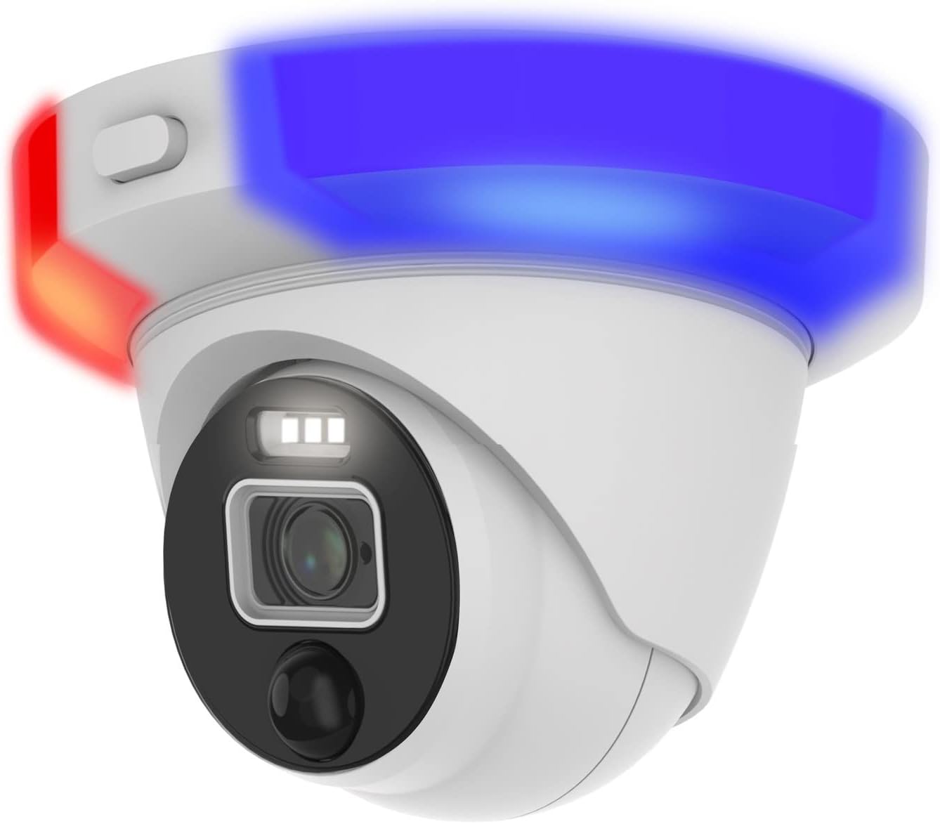 Swann Add-On DVR Flashing Light Dome Security Camera with Sensor Spotlight,1080p Full HD Video,Indoor or Outdoor Design Plus True Detect Heat and Motion Detection for Home Surveillance