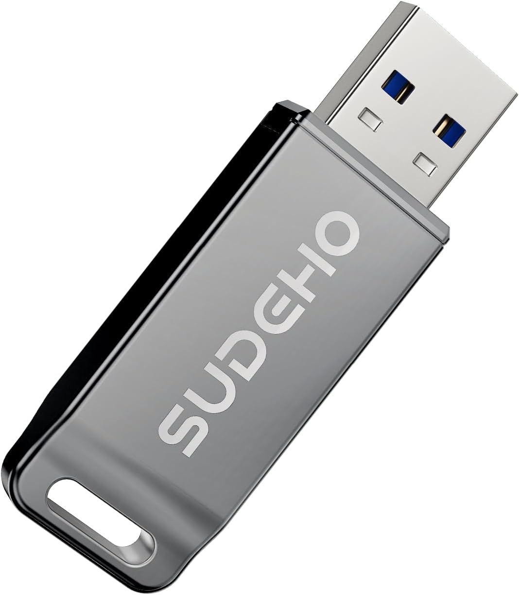 SUDEHO USB Adapter for PC Computer, Compact and Portable, Sleek Metal Design Plug and Play