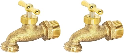 Eastman Manguera de riego, conexión MIP de 34 pulgadas x conexión MHT de 34 pulgadas, accesorio de plomería de latón, 20183 (paquete de 2)