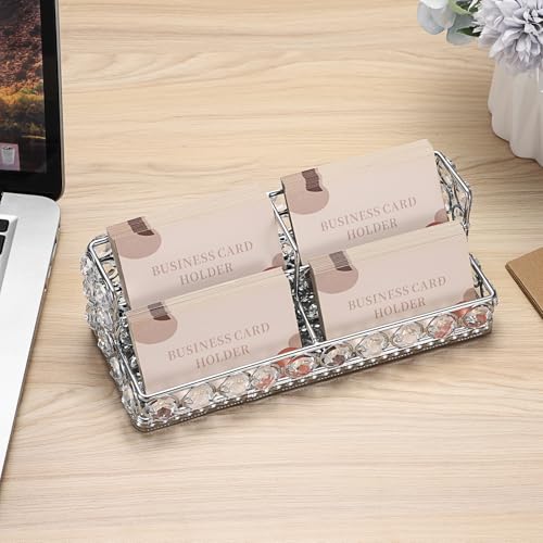 Porte-cartes de visite en métal support de présentation pour bureau