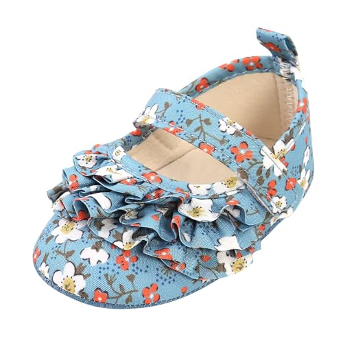 Infant Girl Cute Floral Print Baby Shoes Newborn Baby Non Slip Ankle Sandals First Soft Prewalker Foral 18 Month Shoes