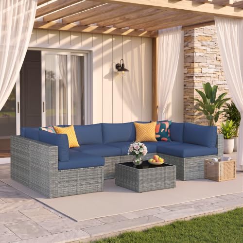 Patio Sectional Furniture Set, Outdoor Sectional F