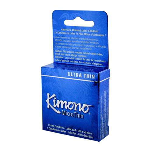 Kimono Condoms: Micro Thin/Regular, 3 Ct (3 Pack) #TOP16