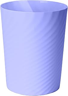 Small Trash Can - Plastic Waste basketbin for Office,Home,Bathroom,Kitchen - 1.8 Gallon - Purple