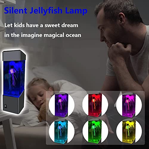 Lava Lamp For Kids, Multi-Color Jellyfish Lamps Gifts Usb Powered Aquarium Night Lights Jellyfish Tank Adults Mood Light Table Lamp For Home Office Bedroom Sleep Relax Decor Christmas Birthday #TOP1