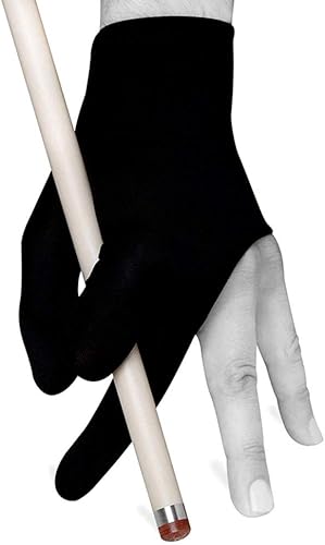 Miniatura 5 de Juego de 12 guantes de billar con 3 dedos para mano izquierdaderecha, 6 blancos + 6 rojos o 12 negros