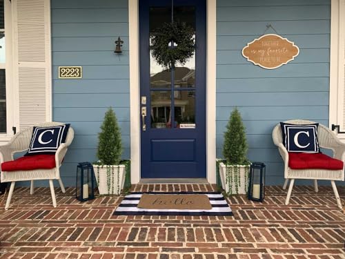 Aveyas 3ft Artificial Cedar Topiary Trees for Outdoor Front Porch Door, 3 Feet Faux Potted Plants Evergreen Fake Pine Cypress Tree for Outside Home Decor (3 ft Tall) - Set of 2 Pack - Image 6