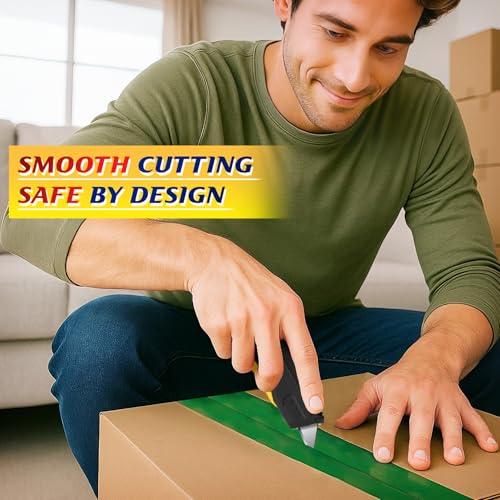Image of DIYSELF Self-Retracting Safety Box Cutter with Holster and 10 SK5 Blades