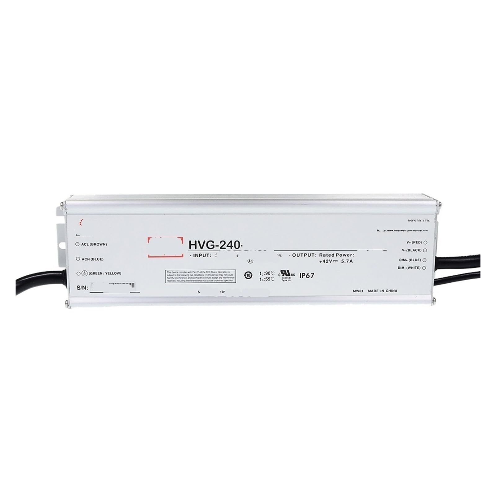 HVG-240-48B Alimentation Haute Tension 180-528V pour réseau biphasé d'usine