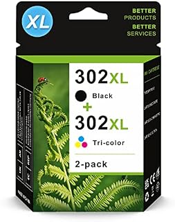 AIMINIE 302 Ink Cartridges Black and Color, Replacement for HP 302 XL Ink Cartridge Combo Pack with HP Envy 4527 4520 4524 5030 DeskJet 3760 3630 3637 2130 3634 OfficeJet 3832 4650 3831 3835 Printer