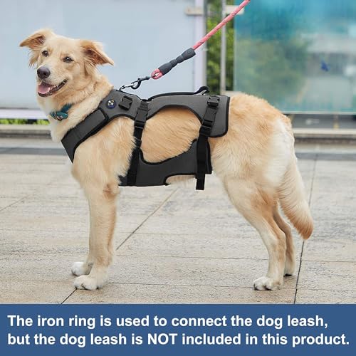 Coodeo Dog Lift Harness, Support & Recovery Sling, Pet Rehabilitation Lifts Vest Adjustable Breathable Straps for Old, Disabled, Joint Injuries, Arthritis, Paralysis Dogs Walk (Grey,XLarge) - Image 5