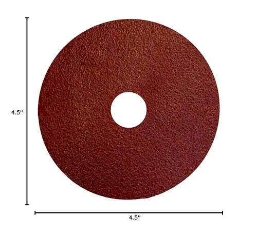 Image of Weiler 60404 Tiger Aluminum Resin Fiber Sanding & Grinding Disc, 4-1 /2 inch Diameter, 80 Grit, 7 /8 inch Arbor Hole (Pack of 25)
