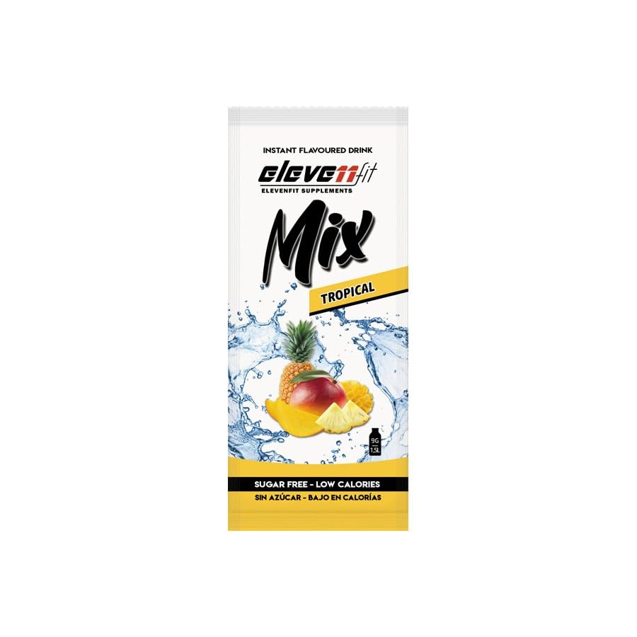 Mix Saborizante - Elevenfit - Pack 24 unidades – Mix Saborizante sin azúcar 24x9g (24Unidad, Tropical)