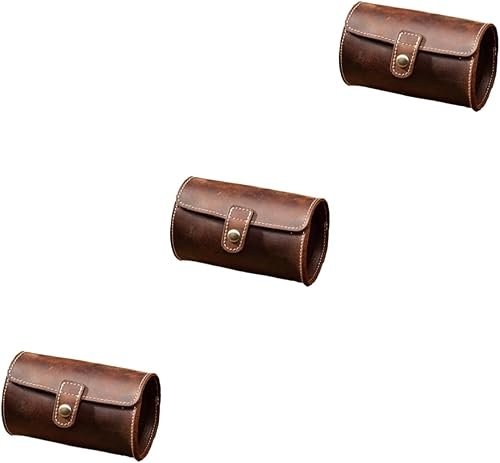 Holibanna 3 unids 2 caja de reloj de viaje caja reloj soporte reloj reloj vitrina relojes para hombre contenedor de almacenamiento reloj organizador
