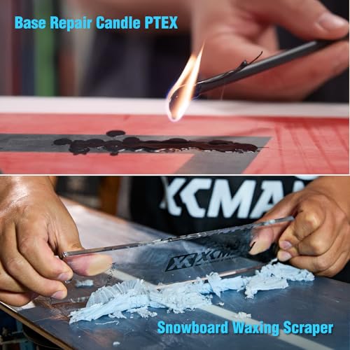 Kit completo XCMAN de mantenimiento y encerado para tablas de esquí y snowboard con plancha de encerado, cera de entrenamiento para esquí, afinador de canto, Ptex, cepillo de encerado para esquí - imagen 7