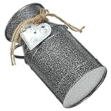 Vase à fleurs en métal - le design d'apparence rétro simple est élégant et unique, ce qui peut mieux vous aider à montrer des fleurs, vase seau en métal