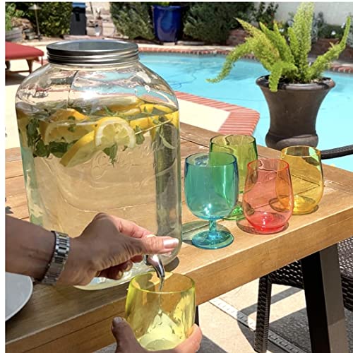 Lily's Home Plastic Beverage Dispenser with Spigot - 2 Gallon Drink Holder for Water, Juice, Tea - Ideal for Parties, Lemonade Stands, & Events by Lily's Home - Image 5