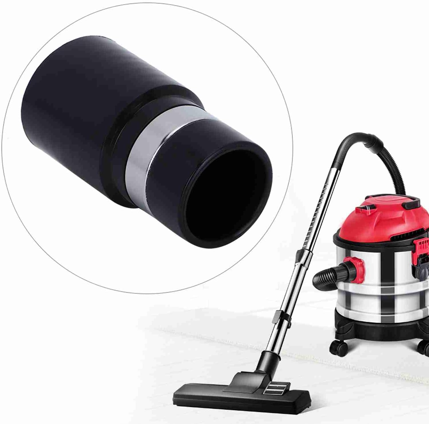 Vacuum Cleaner Hose Connector, Plastic Pipe Fitting for Central Vacuum System Parts, 2Pcs Replacement Connector for Hose Repair and Maintenance