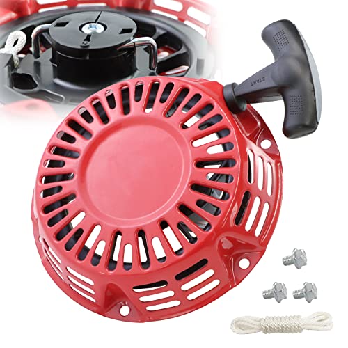 Image of KIKITE GX160 Pull Start Compatible with Honda GX120 GX200 5.5HP 6.5HP Engine 28400-Z4M-306ZB 27400-Z1T-702 Recoil Starter Assembly Curved Steel Rod Pawls
